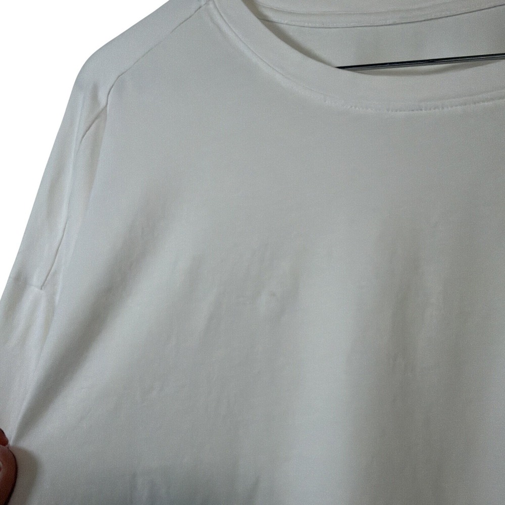 Vuori Long Sleeve T-Shirt Women Large White Relaxed Fit Athleisure Crew Neck - Picture 6 of 11